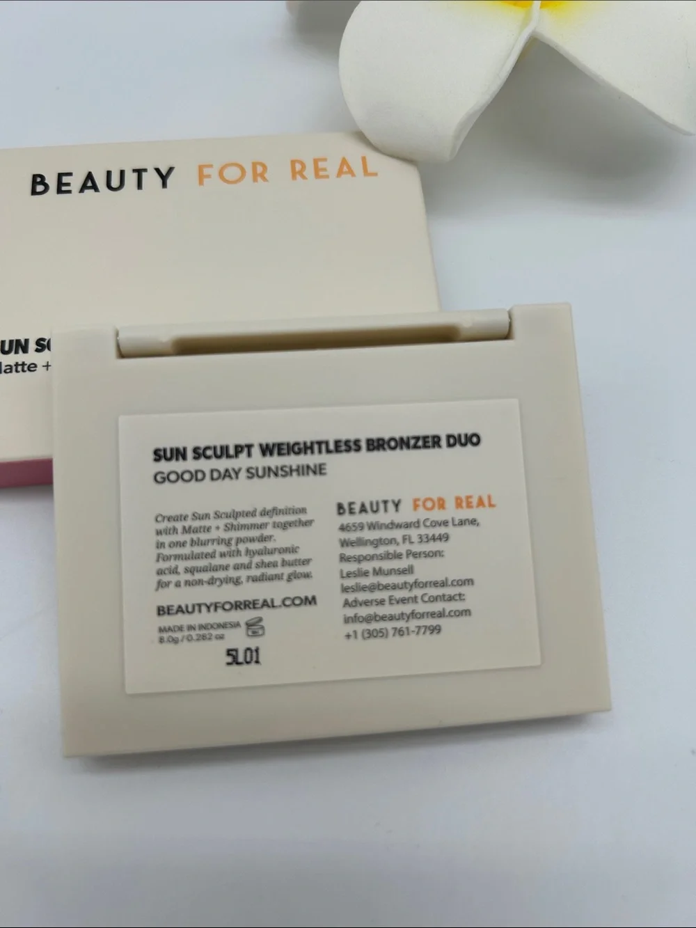Beauty For Real Sun Sculpt Weightless Bronzer Duo NEW! Matt & Shimmer Bronzer